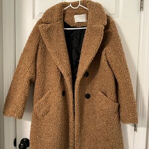 Zara Tan Teddy Coat